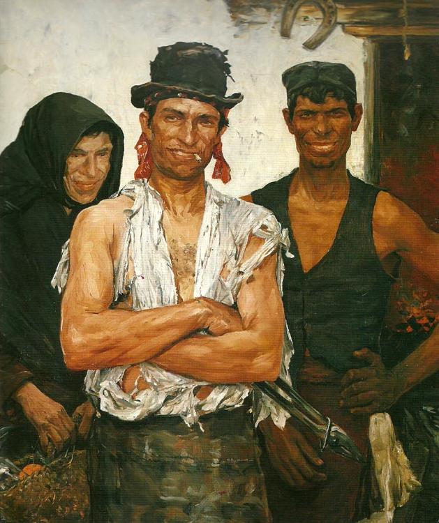 Ernst Josephson spanska smeder oil painting image
